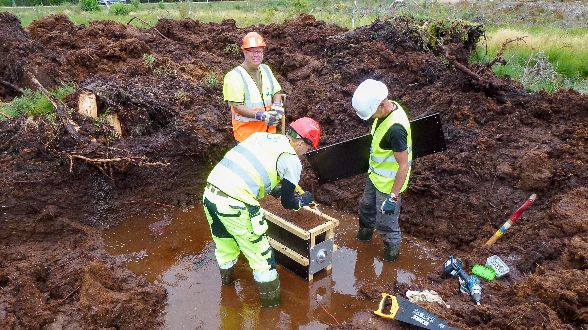 Torv undersöks i Mullsjö 2018.