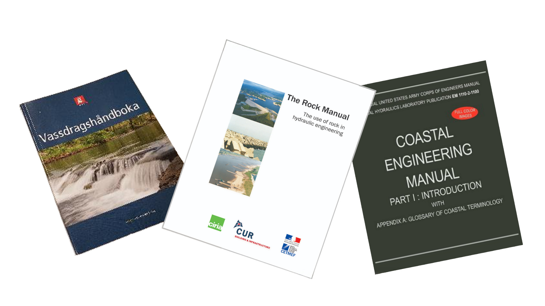 Två broschyrer med en bild av ett vattenfall och en bild av ett vattenfall.